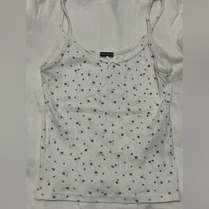 Brandy melville florals skylar eyelet top